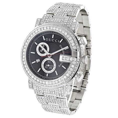 used gucci watches mens|men's gucci watch diamond bezel.